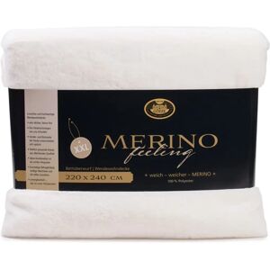 GÖZZE Merino Wendewohndecke - Mikroflanel, 220x240 cm, biały - Koc GÖZZE Merino Wendewohndecke - Mikroflanel, 220x240 cm, biały - Koc
