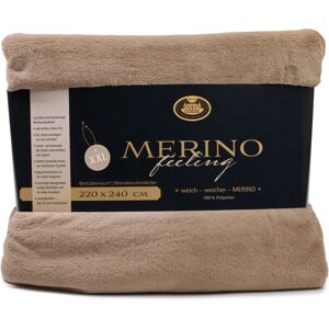 GÖZZE Merino Wendewohndecke - Mikrofibra, Miękka, 220x240cm - Koc GÖZZE Merino Wendewohndecke - Mikrofibra, Miękka, 220x240cm - Koc
