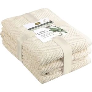 GÖZZE Viola Beige 6pc Towel Set - Bath & Hand Towels GÖZZE Viola Beige 6pc Towel Set - Bath & Hand Towels