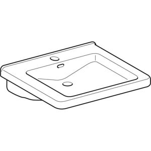 Keramag Renova Nr. 1 Comfort - Toegankelijk wastafel - 600x550 mm Keramag Renova Nr. 1 Comfort - Toegankelijk wastafel - 600x550 mm