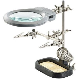 AGT - NX-5373-919 - Troisième main - Loupe - Outil de soudage - Publicité AGT - NX-5373-919 - Troisième main - Loupe - Outil de soudage - Publicité