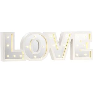 Panneau LED "LOVE" de Lunartec - Fonctionne avec piles, Blanc chaud - Publicité Panneau LED "LOVE" de Lunartec - Fonctionne avec piles, Blanc chaud - Publicité