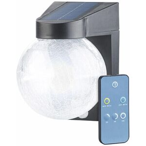 Lampe murale solaire LED Luminea - Verre craquelé, 200 lm, Détecteur de mouvement - Publicité Lampe murale solaire LED Luminea - Verre craquelé, 200 lm, Détecteur de mouvement - Publicité