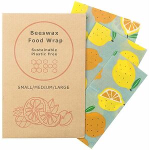 Rosenstein & Söhne - 3 films Alimentaires En Cire D'Abeille - set: 3-pack - material: beeswax - food-safe - Beeswax Food Wrap - Publicité Rosenstein & Söhne - 3 films Alimentaires En Cire D'Abeille - set: 3-pack - material: beeswax - food-safe - Beeswax Food Wrap - Publicité