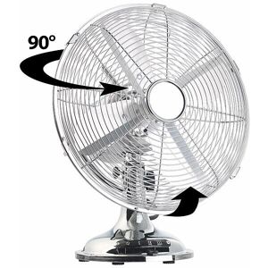 Ventilateur de table rétro Sichler 35W Ø 30cm Oscillation - Publicité Ventilateur de table rétro Sichler 35W Ø 30cm Oscillation - Publicité
