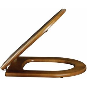 Couvercle de WC en noyer massif Villeroy & Boch Hommage - Siège de toilette - Publicité Couvercle de WC en noyer massif Villeroy & Boch Hommage - Siège de toilette - Publicité