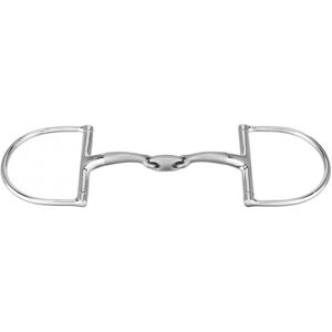 morsure D-Ring Satinox Double Jointed - 125mm - Publicité morsure D-Ring Satinox Double Jointed - 125mm - Publicité