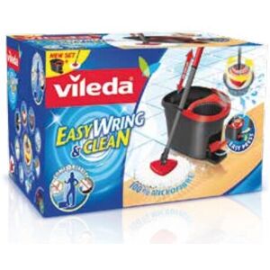 Ensemble de Mop Vileda Easy Wring & Clean - Microfibre, Manche télescopique, Seau tournant - Publicité Ensemble de Mop Vileda Easy Wring & Clean - Microfibre, Manche télescopique, Seau tournant - Publicité