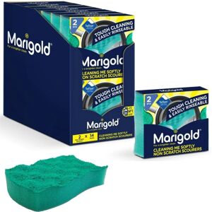 Espuma No Rayadora Marigold Verde - Limpieza - 14 Paquetes Espuma No Rayadora Marigold Verde - Limpieza - 14 Paquetes