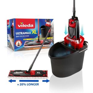 Vileda Ultramax XL Microfiber Floor Mop System - Large, Red & Black Vileda Ultramax XL Microfiber Floor Mop System - Large, Red & Black