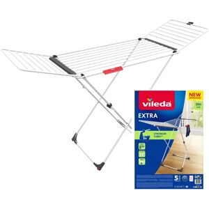 Vileda Extra Clothes Airer - 20m Steel Aluminum Telescopic Drying Line Vileda Extra Clothes Airer - 20m Steel Aluminum Telescopic Drying Line