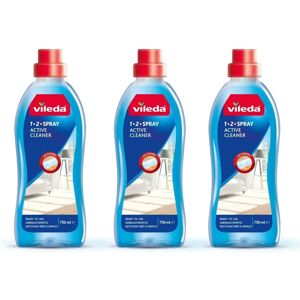 Vileda - 1-2 Spray - 750ml - Pack of 3 - Floor Cleaner Vileda - 1-2 Spray - 750ml - Pack of 3 - Floor Cleaner