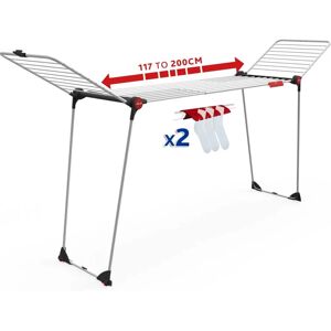 Vileda Infinity Flex Plus Extendable Clothes Airer - Indoor Clothes Drying Rack Vileda Infinity Flex Plus Extendable Clothes Airer - Indoor Clothes Drying Rack