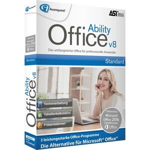 Avanquest Ability Office 8 Standard - Suite de Oficina Avanquest Ability Office 8 Standard - Suite de Oficina