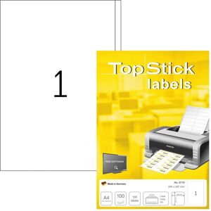 Étiquettes blanches écrites TopStick 8719 - Étiquettes - Publicité Étiquettes blanches écrites TopStick 8719 - Étiquettes - Publicité