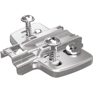 Hettich - Placa de montaje niquelada de 10mm - Placa para montaje adhesivo Hettich - Placa de montaje niquelada de 10mm - Placa para montaje adhesivo