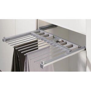 Hettich - Modello 9132916 - Portapantaloni regolabile - Acciaio Hettich - Modello 9132916 - Portapantaloni regolabile - Acciaio