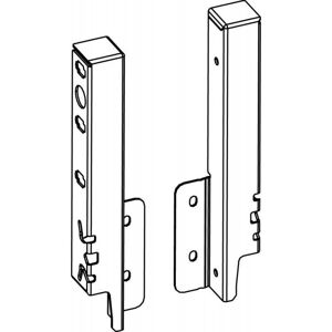 HETTICH Ensemble de connecteurs ArciTech pour paroi arrière - Blanc - 186 mm HETTICH Ensemble de connecteurs ArciTech pour paroi arrière - Blanc - 186 mm