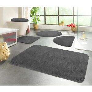 KINZLER Chaozhou Badmatte - Mikrofaser, Grau, 55x50cm - Badezimmermatte KINZLER Chaozhou Badmatte - Mikrofaser, Grau, 55x50cm - Badezimmermatte