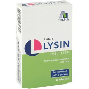 Avitale L-Lysin 750mg Tabletten - Nahrungsergänzung bei Herpes Avitale L-Lysin 750mg Tabletten - Nahrungsergänzung bei Herpes