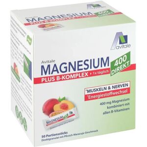 Avitale GmbH Magnesium 400+B-Komplex direkt Pfir.Mar.Gra.Sticks - Nahrungsergänzungsmittel Avitale GmbH Magnesium 400+B-Komplex direkt Pfir.Mar.Gra.Sticks - Nahrungsergänzungsmittel