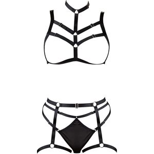 Cottelli Svart Harness-Set - Justerbar Bondage Lingerie - S-L Cottelli Svart Harness-Set - Justerbar Bondage Lingerie - S-L