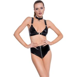 Black Level Vinyl Set - Collared Lingerie for Kinky Looks Black Level Vinyl Set - Collared Lingerie for Kinky Looks
