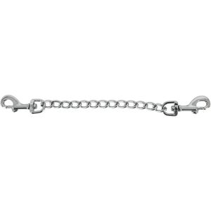 Zado Silver 15cm Metallkedja med karbinhakar - Bondage tillbehör Zado Silver 15cm Metallkedja med karbinhakar - Bondage tillbehör