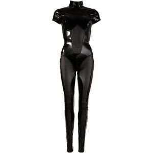 Catsuit de aspecto húmedo negro de Cottelli con cremalleras ocultas - M Catsuit de aspecto húmedo negro de Cottelli con cremalleras ocultas - M