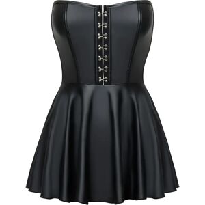 Cottelli Model Mini Dress - Black, Boned, Flared Skirt - Mini Dress Cottelli Model Mini Dress - Black, Boned, Flared Skirt - Mini Dress