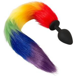 You2Toys Rainbow Fluffy Tail Anal Plug - Toy for Pet & Cosplay You2Toys Rainbow Fluffy Tail Anal Plug - Toy for Pet & Cosplay