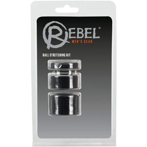 Rebel Testicle Stretching Set - 3 Rings, Flexible Material Rebel Testicle Stretching Set - 3 Rings, Flexible Material