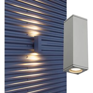 SLV THEO Væglampe - IP44, Firkantet, Sølv-Grå - Udendørs SLV THEO Væglampe - IP44, Firkantet, Sølv-Grå - Udendørs