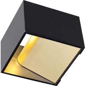 SLV LOGS IN væglampe - sort/guld - 6,9W, 390lm, varm hvid SLV LOGS IN væglampe - sort/guld - 6,9W, 390lm, varm hvid