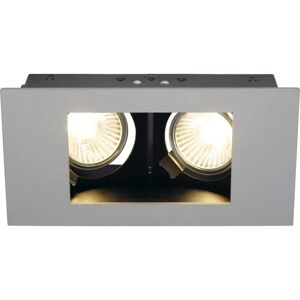 SLV INDI REC 2S Luz empotrada - Rectangular, Plata gris, Orientable SLV INDI REC 2S Luz empotrada - Rectangular, Plata gris, Orientable