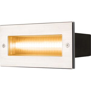 SLV BRICK Væglampe - IP65, LED 9.5W, 950lm, 3000K, Sølv SLV BRICK Væglampe - IP65, LED 9.5W, 950lm, 3000K, Sølv