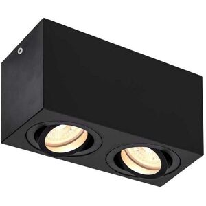 SLV Triledo Sorte Loftlampe - Dobbelt GU10, 10W, Rektangulær SLV Triledo Sorte Loftlampe - Dobbelt GU10, 10W, Rektangulær