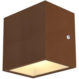 SLV Sitra Cube Outdoor Wall Light - Rust - IP44 - 3000K SLV Sitra Cube Outdoor Wall Light - Rust - IP44 - 3000K