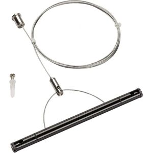 SLV TENSEO ophængssæt - Stål kabel 200cm, Indendørs, Sort SLV TENSEO ophængssæt - Stål kabel 200cm, Indendørs, Sort