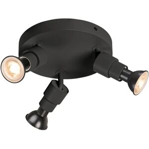 SLV Puri 2.0 Basic - Rund Væglampe og Loftslampe med 3 GU10, Sort SLV Puri 2.0 Basic - Rund Væglampe og Loftslampe med 3 GU10, Sort