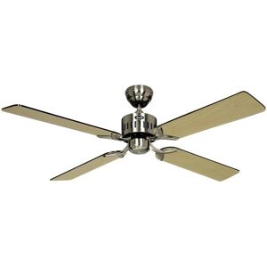 CasaFan TELESTO Brushed Chrome Ceiling Fan - 132cm - Silent & Reversible Blades CasaFan TELESTO Brushed Chrome Ceiling Fan - 132cm - Silent & Reversible Blades