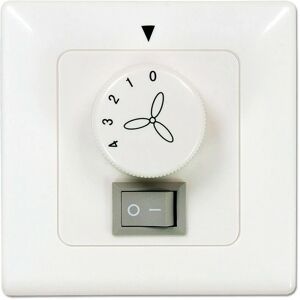 CasaFan Wand/tap schakelaar met lichtbediening - Ventilatorregelaar 4 snelheden - Wit CasaFan Wand/tap schakelaar met lichtbediening - Ventilatorregelaar 4 snelheden - Wit