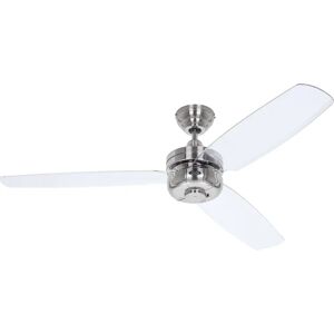 CasaFan Night Flight Ceiling Fan - Chrome / Clear / Nickel brushed - 132cm CasaFan Night Flight Ceiling Fan - Chrome / Clear / Nickel brushed - 132cm