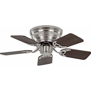 CasaFan 75cm Chrome Ceiling Fan - Reversible Walnut/Beech, 3-Speed CasaFan 75cm Chrome Ceiling Fan - Reversible Walnut/Beech, 3-Speed