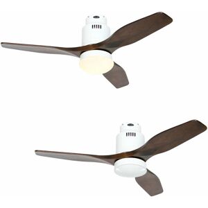 CasaFan CasaFan DC Ceiling Fan Aerodynamix Eco 112 WH Walnut White - Ceiling Fan CasaFan CasaFan DC Ceiling Fan Aerodynamix Eco 112 WH Walnut White - Ceiling Fan