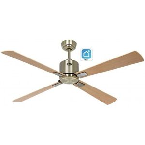 CasaFan DC Ceiling Fan Eco Neo III WiFi - Antique Brass - 132 cm - Reversible Blades - Silent Operation CasaFan DC Ceiling Fan Eco Neo III WiFi - Antique Brass - 132 cm - Reversible Blades - Silent Operation