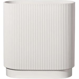 Artdeco 34.5Cm Oval White Flower Vase - Flower Vase Artdeco 34.5Cm Oval White Flower Vase - Flower Vase