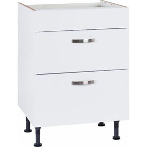 OPTIFIT Cara Küchenunterschrank - Weiß, 60cm, Soft-Close OPTIFIT Cara Küchenunterschrank - Weiß, 60cm, Soft-Close
