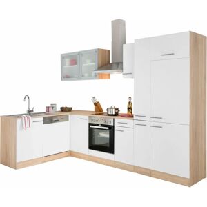 OPTIFIT Kalmar Küchen-Set - Weiß, 300x175 cm, Ohne Geräte OPTIFIT Kalmar Küchen-Set - Weiß, 300x175 cm, Ohne Geräte