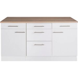 OPTIFIT Tula Küchenunterschrank - 150cm breit, weiß Glanz OPTIFIT Tula Küchenunterschrank - 150cm breit, weiß Glanz